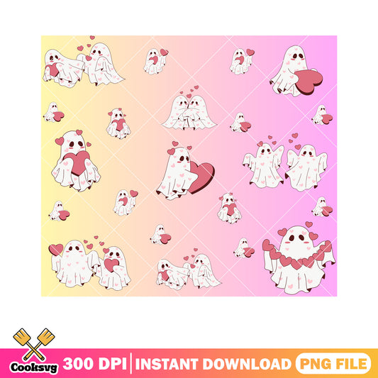 Ghost spirit valentine png, valentine spirit png, love vibes png
