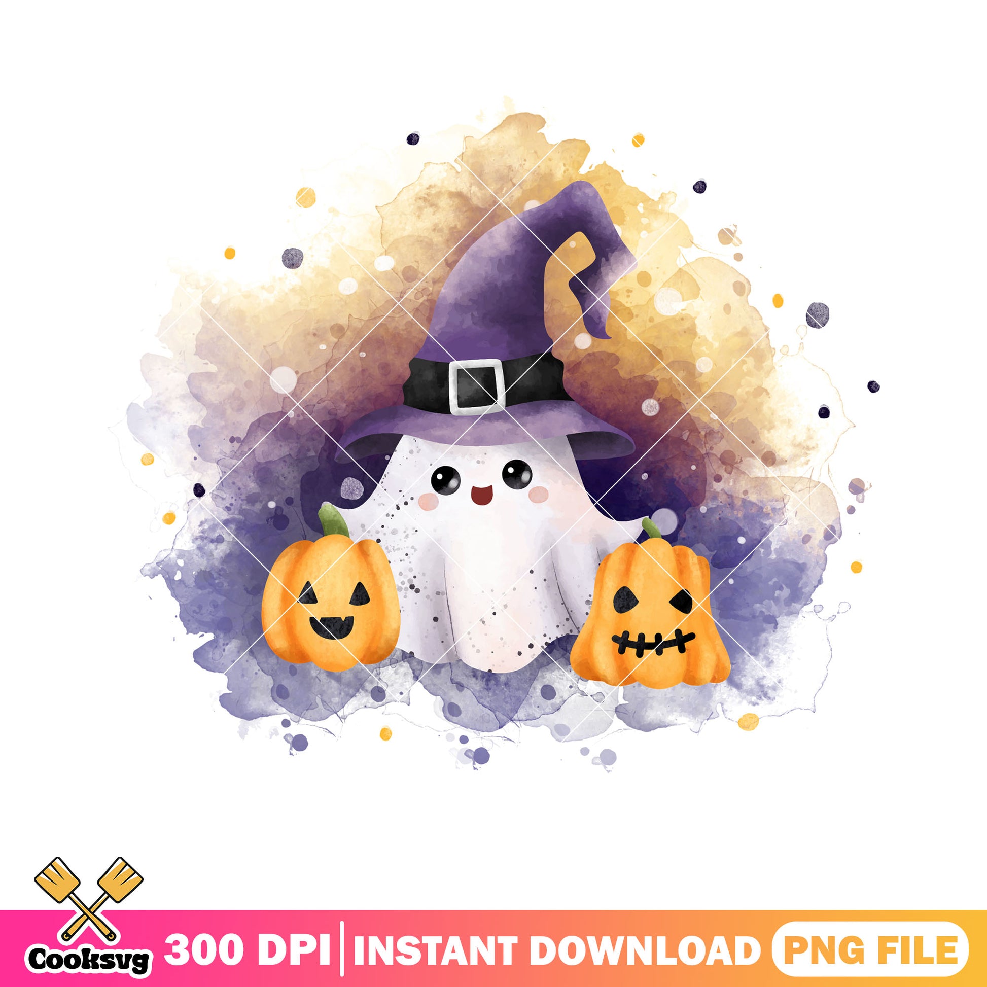 Ghost wizard hat png, jack o lantern png, halloween scary png