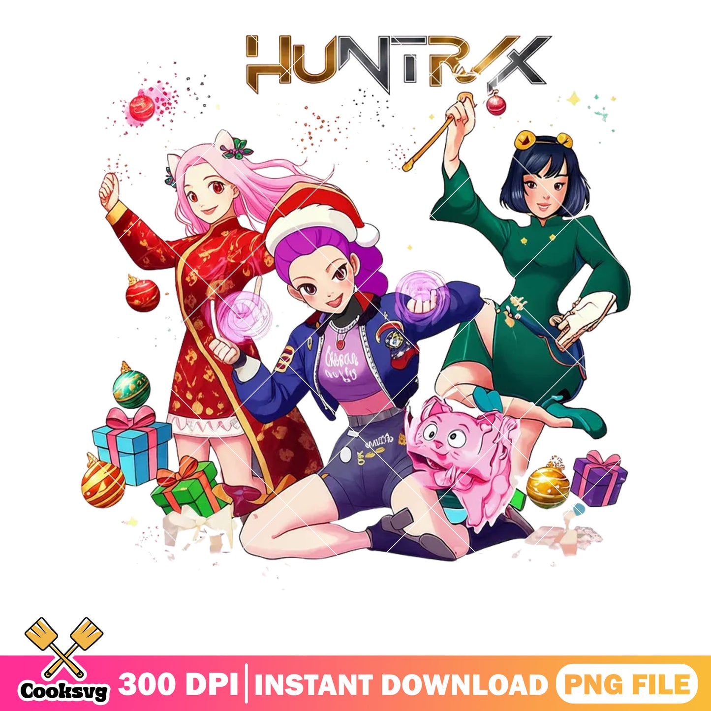 Gifts christmas huntrix png, huntrix zoey png, kpop demon hunters png