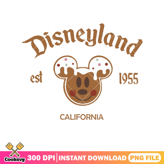Gingerbread mickey disneyland png