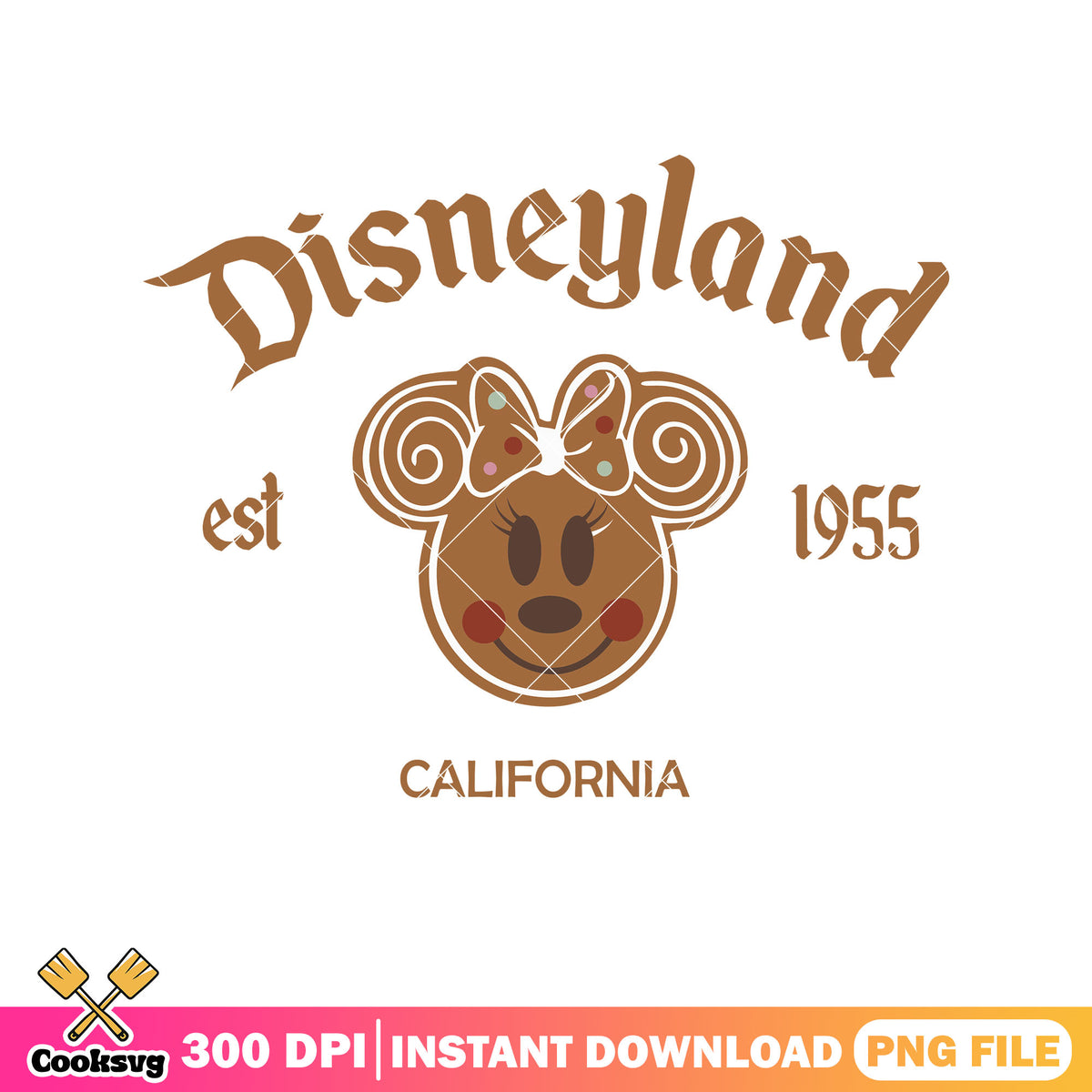 Gingerbread minnie disneyland png
