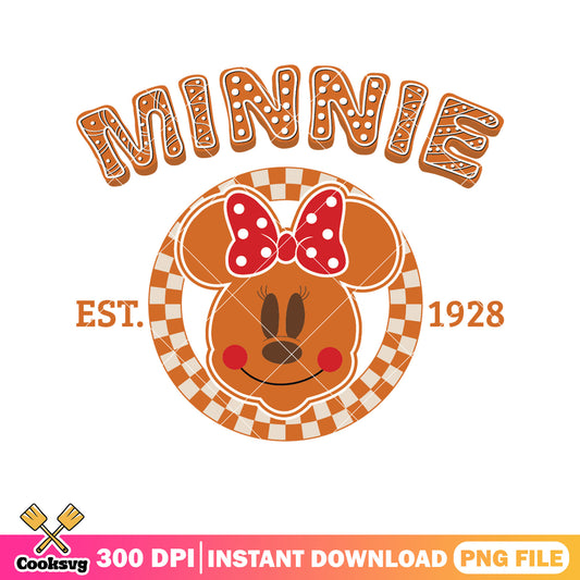 Gingerbread minnie head est png