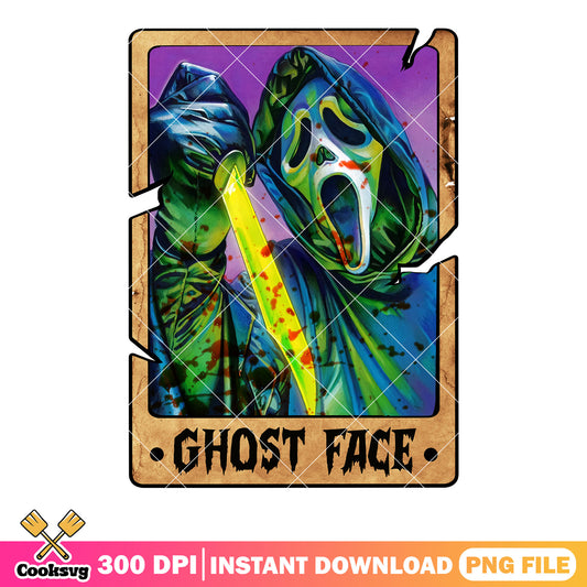 Glowing knife ghost face png, serial killer png, scream movies png