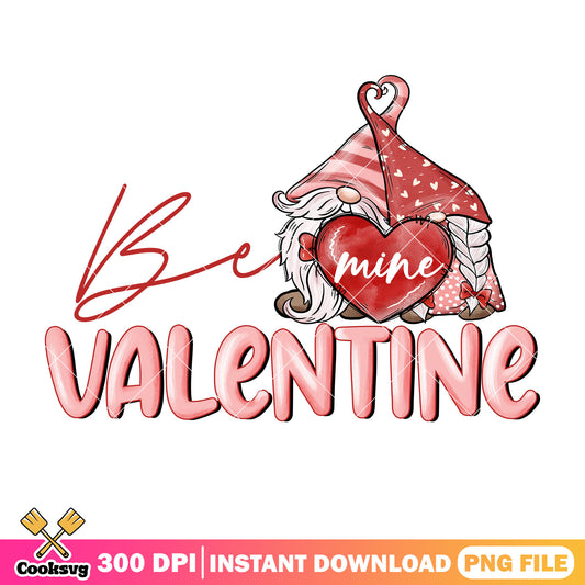 Gnome be mine valentine png file, gnome valentine png, love valentine png