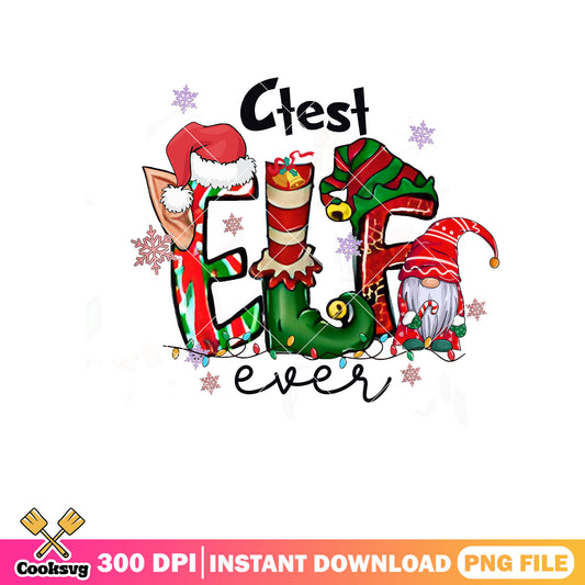Gnome christmas ctest elf ever png