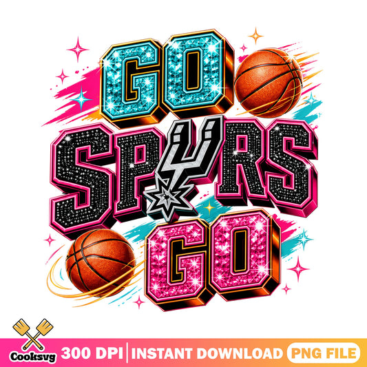 Go Spurs Go PNG, San Antonio Basketball PNG, Spurs Fan PNG