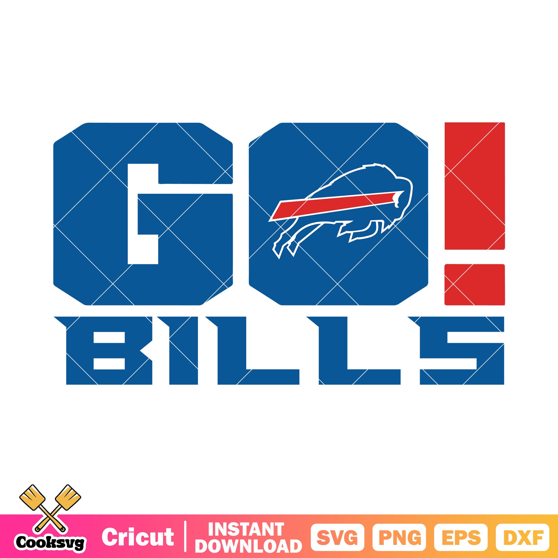 Go bills NFL team svg, buffalo bills svg, nfl football​ svg