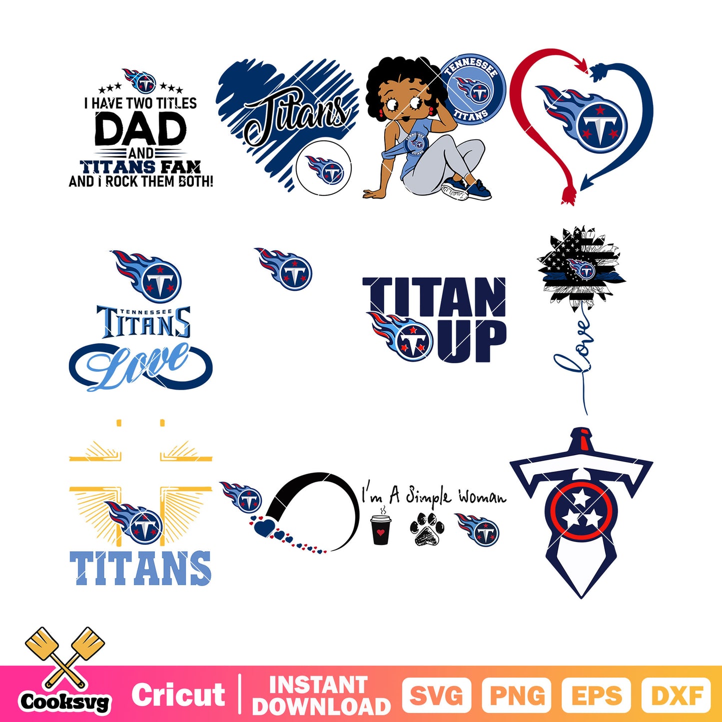 God first family second then titans bundle svg, tennessee titans svg