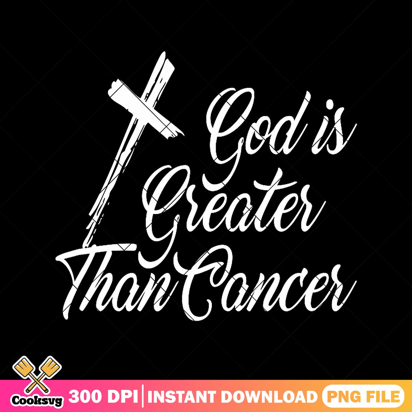 God is greater than cancer png, god is great​ png, breast cancer png