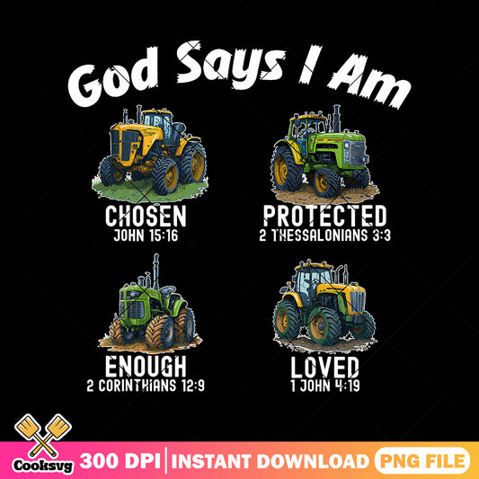 God say i am truck png, god say i am png, chosen by god​ png