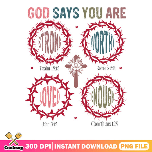 God says you are valentine png, valentine png, happy valentine day png