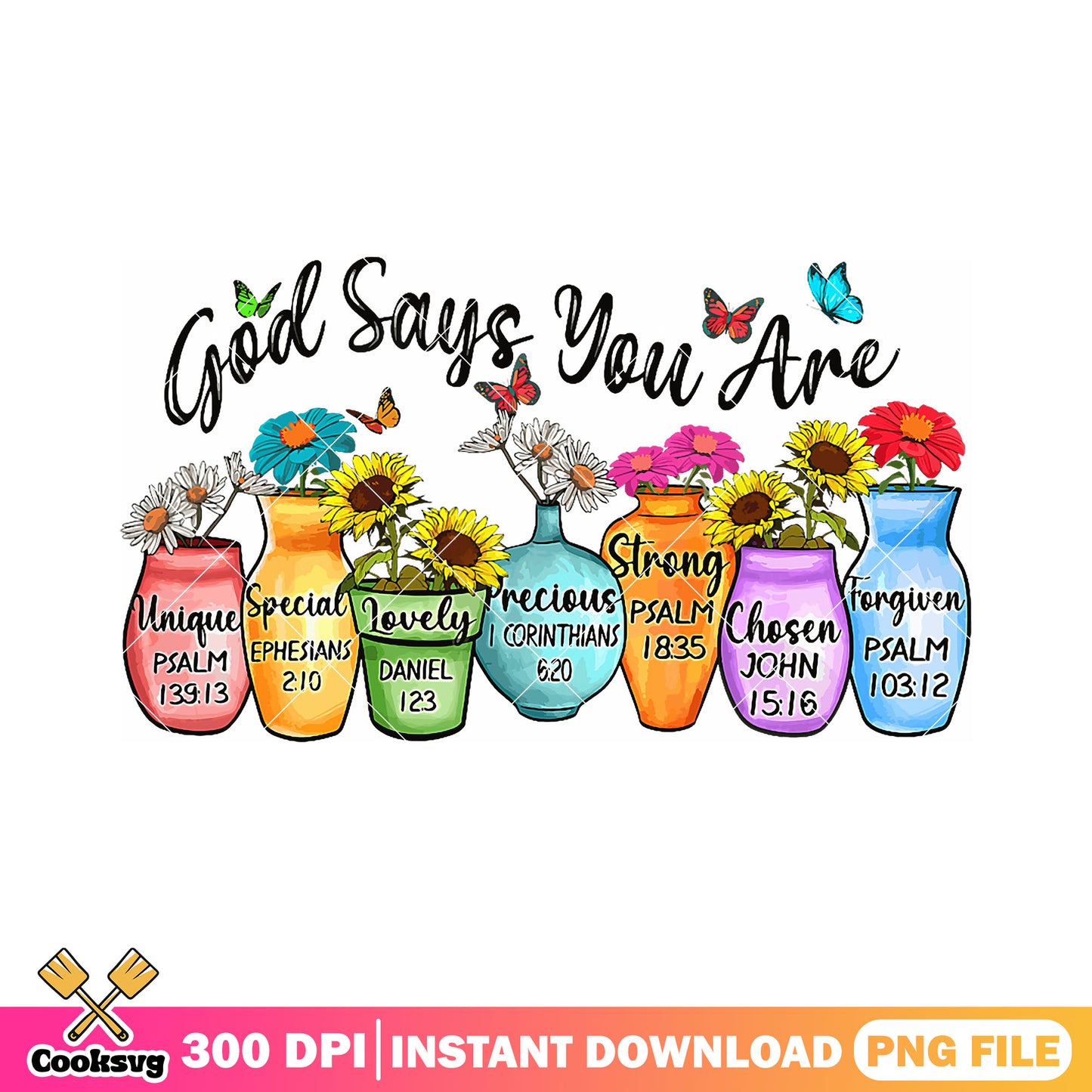 God say you are floral png, god quotes png, psalm 91​ png