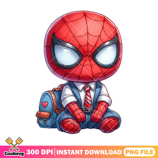 Going school spider man png, art marvel png, back to school png
