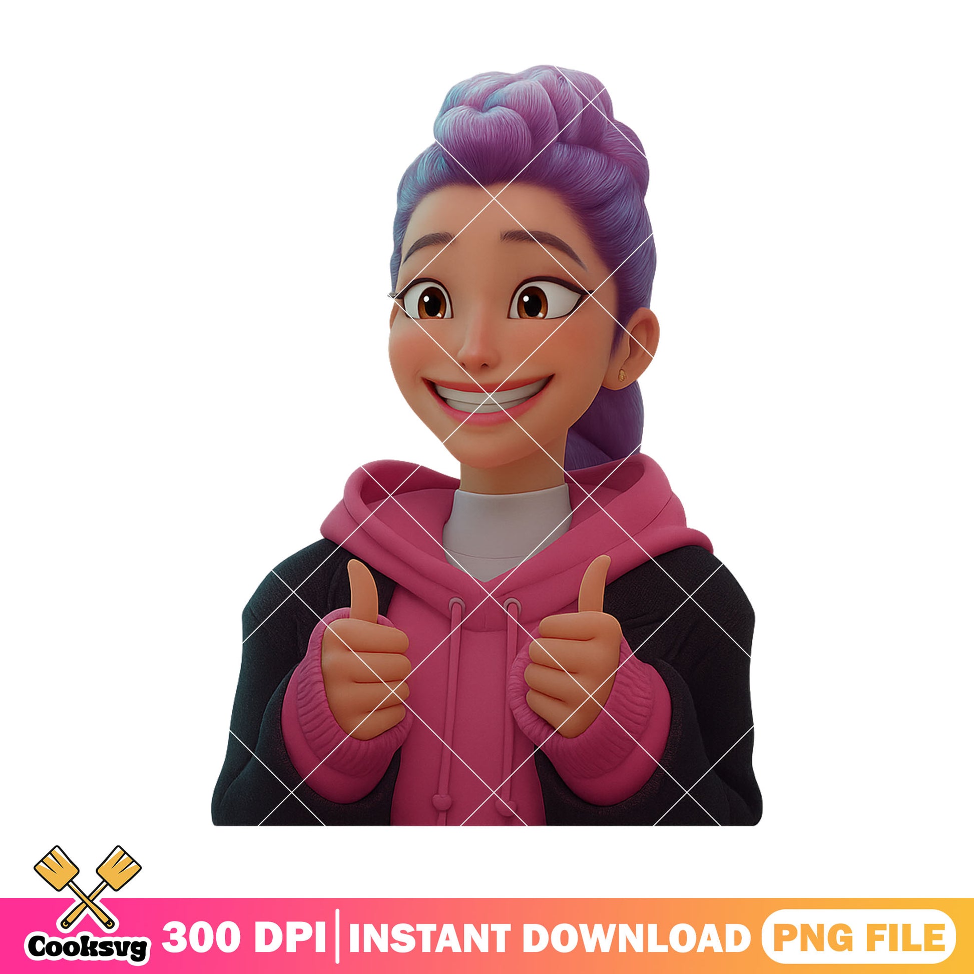 Good job pose rumi png, rumi huntrix png, huntrix kpop png