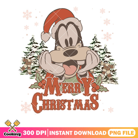 Goofy christmas png, disney christmas png, mickey and friends png
