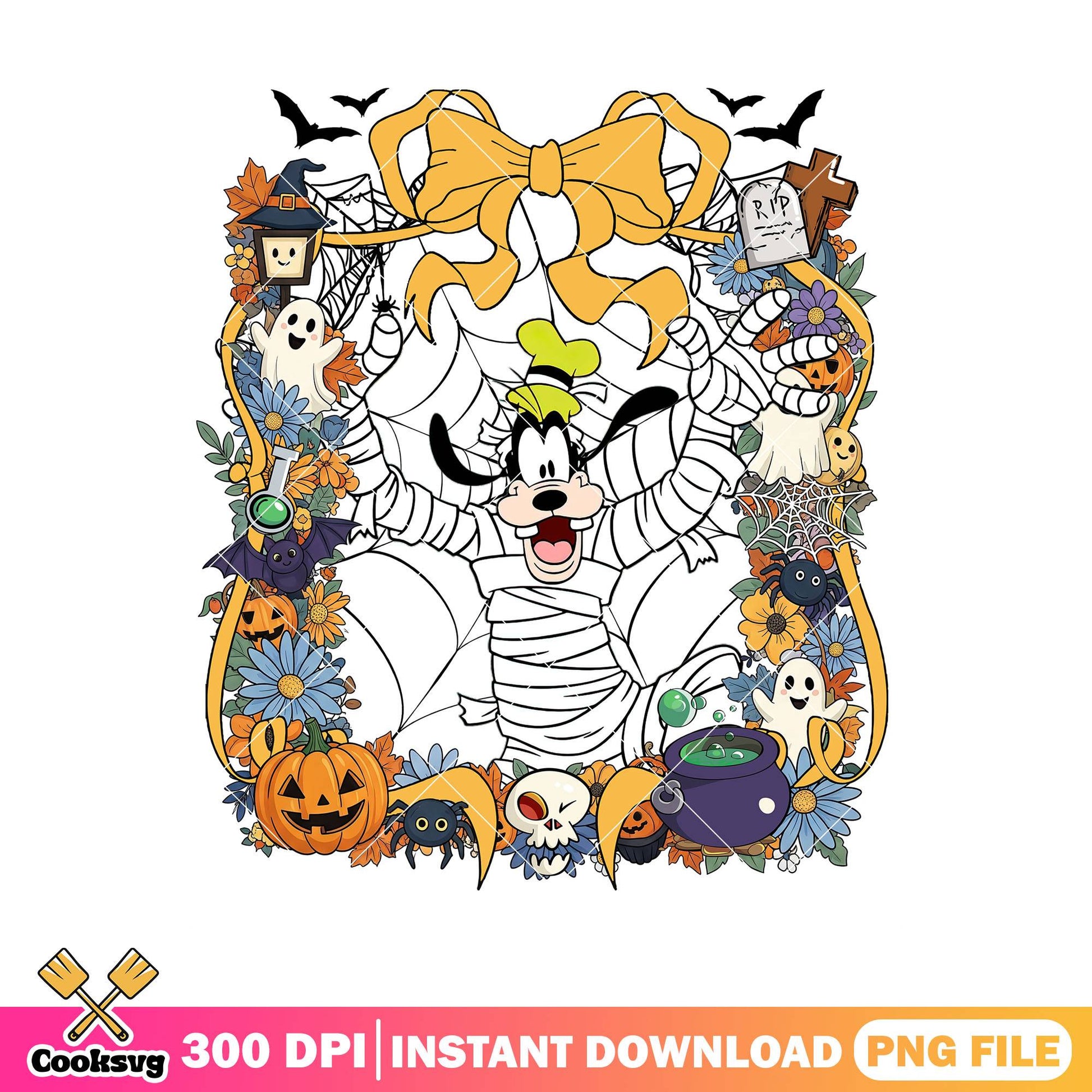 Goofy disney design png, horror goofy png, halloween goofy png