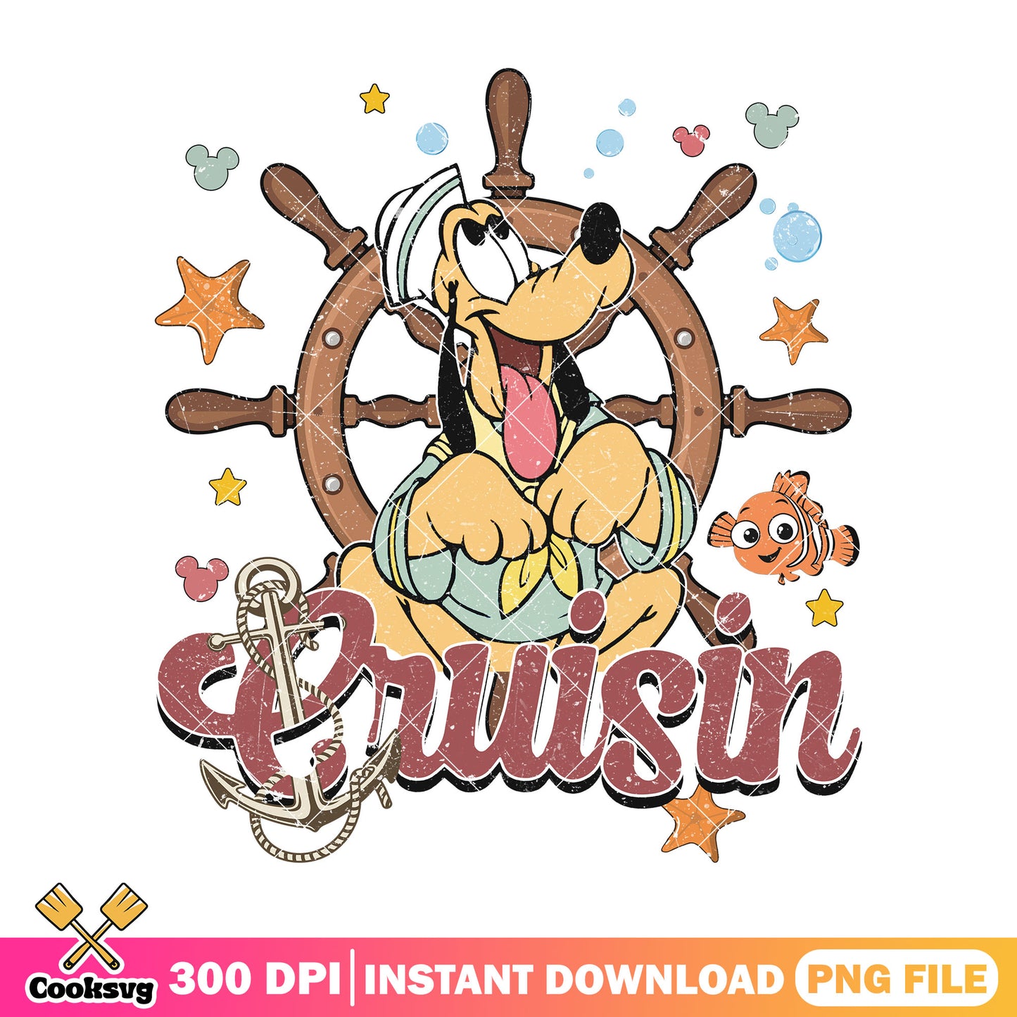 Goofy dog cruisin png, disney cruise png, goofy dog​ png