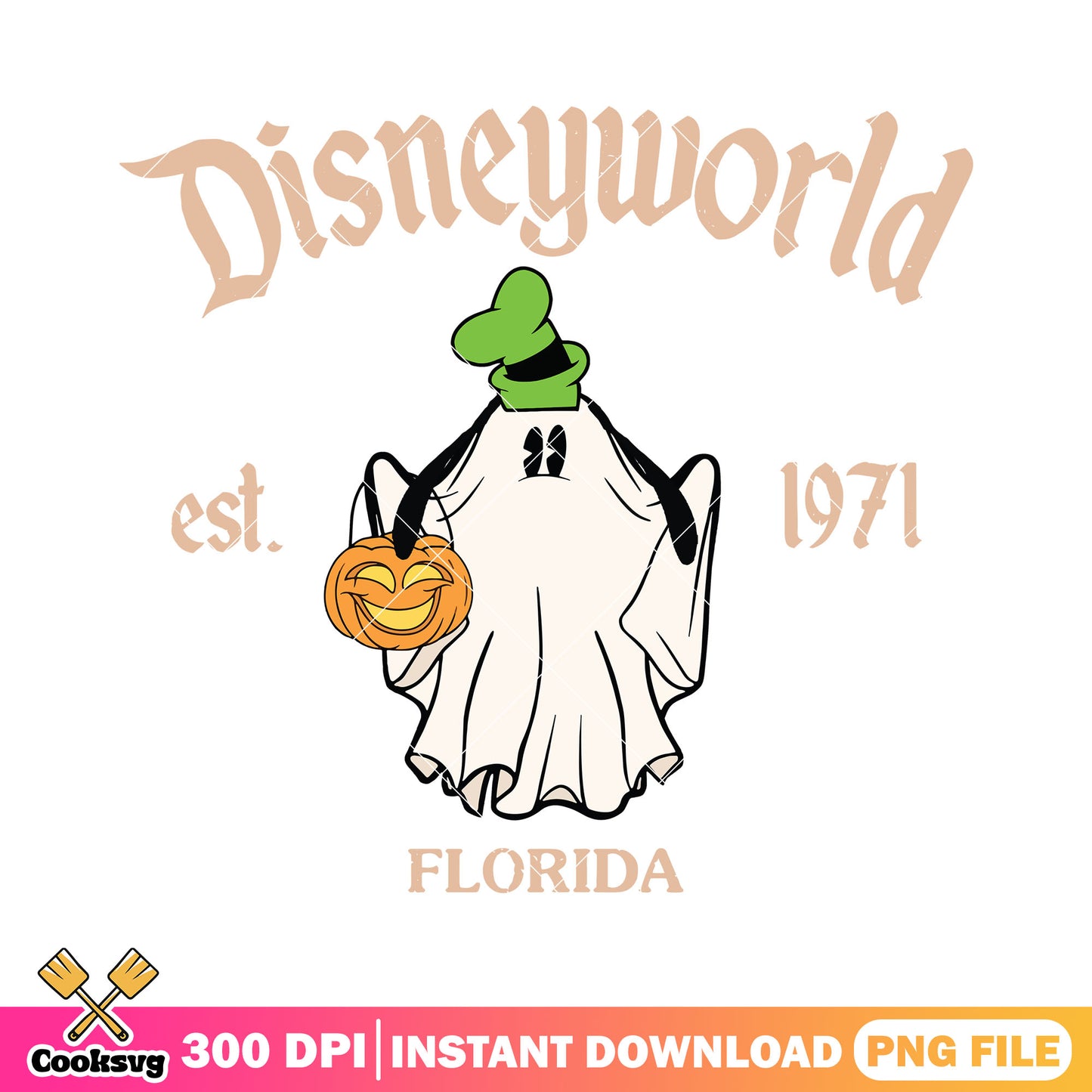 Goofy florida halloween png, disney plus png, spirit halloween png