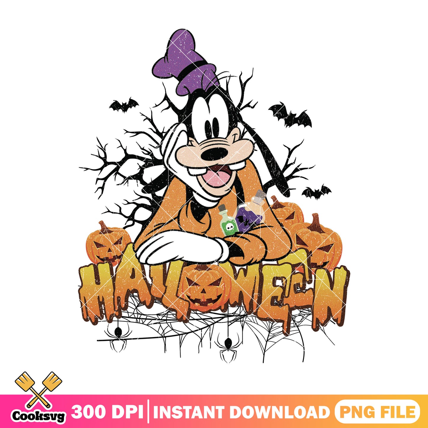 Goofy halloween art png, goofy from mickey mouse png, goofy disney png