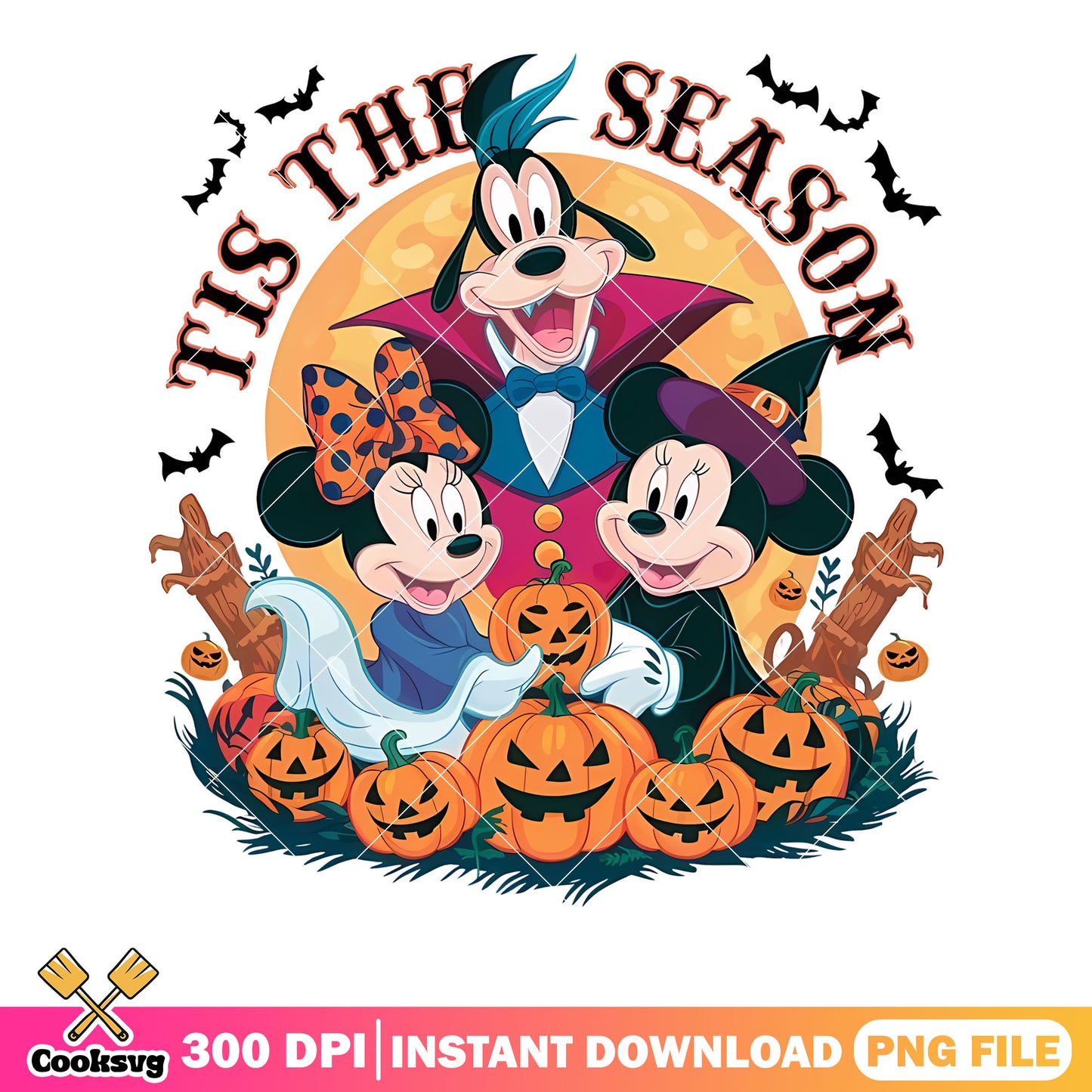 Goofy vampire png, jack o lantern png, disney character png