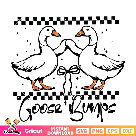 Goose bumps and bow tie svg, goose bumps​ svg, goose bow tie​ svg