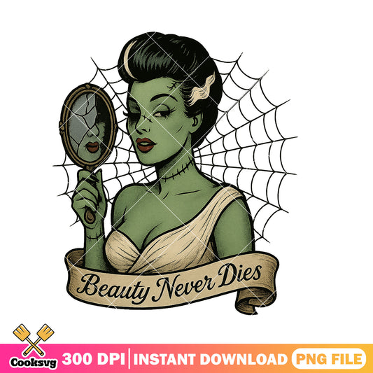 Gothic beauty monster png, happy halloween png, halloween fun png