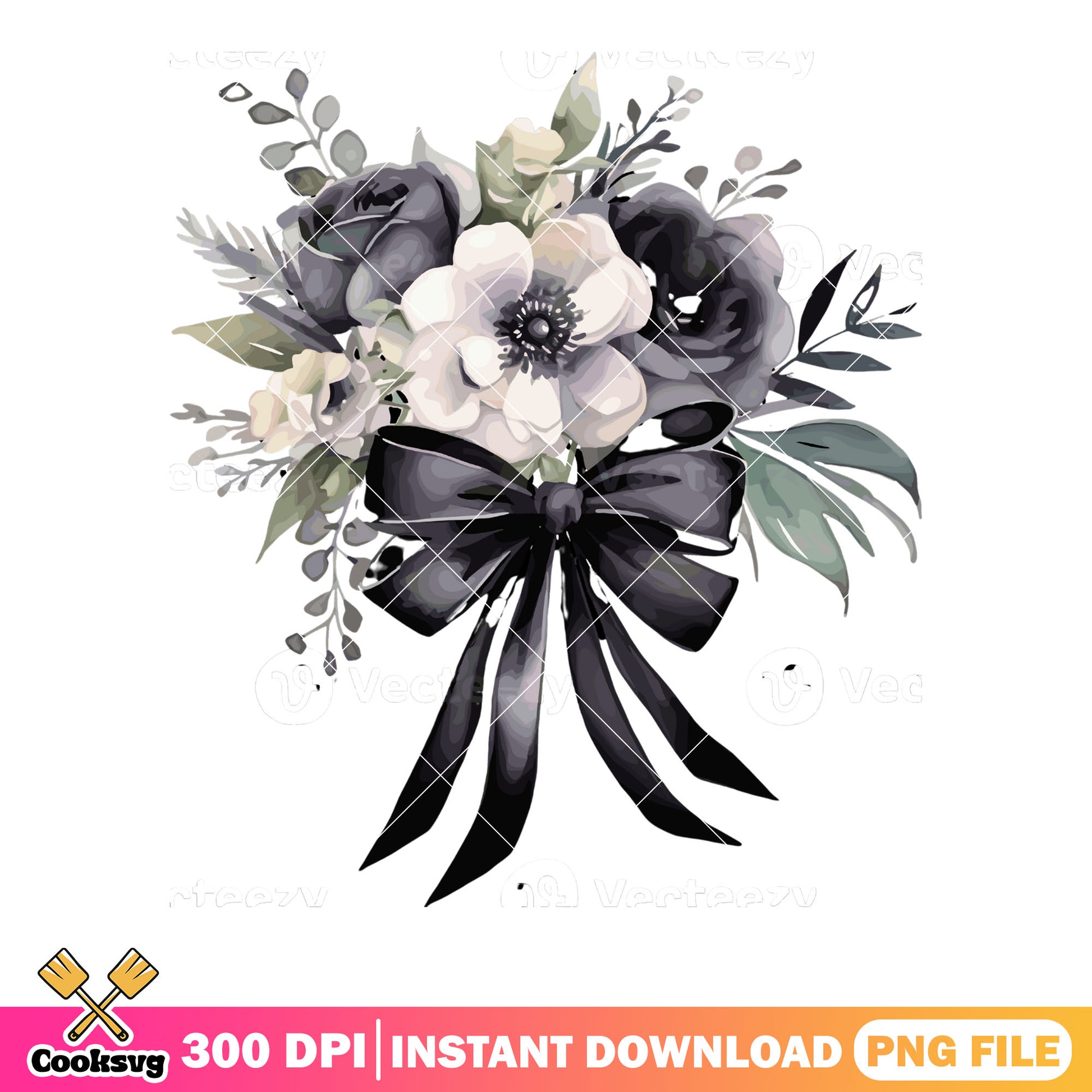 Gothic spooky art png, black rose flower​ png, halloween scary png
