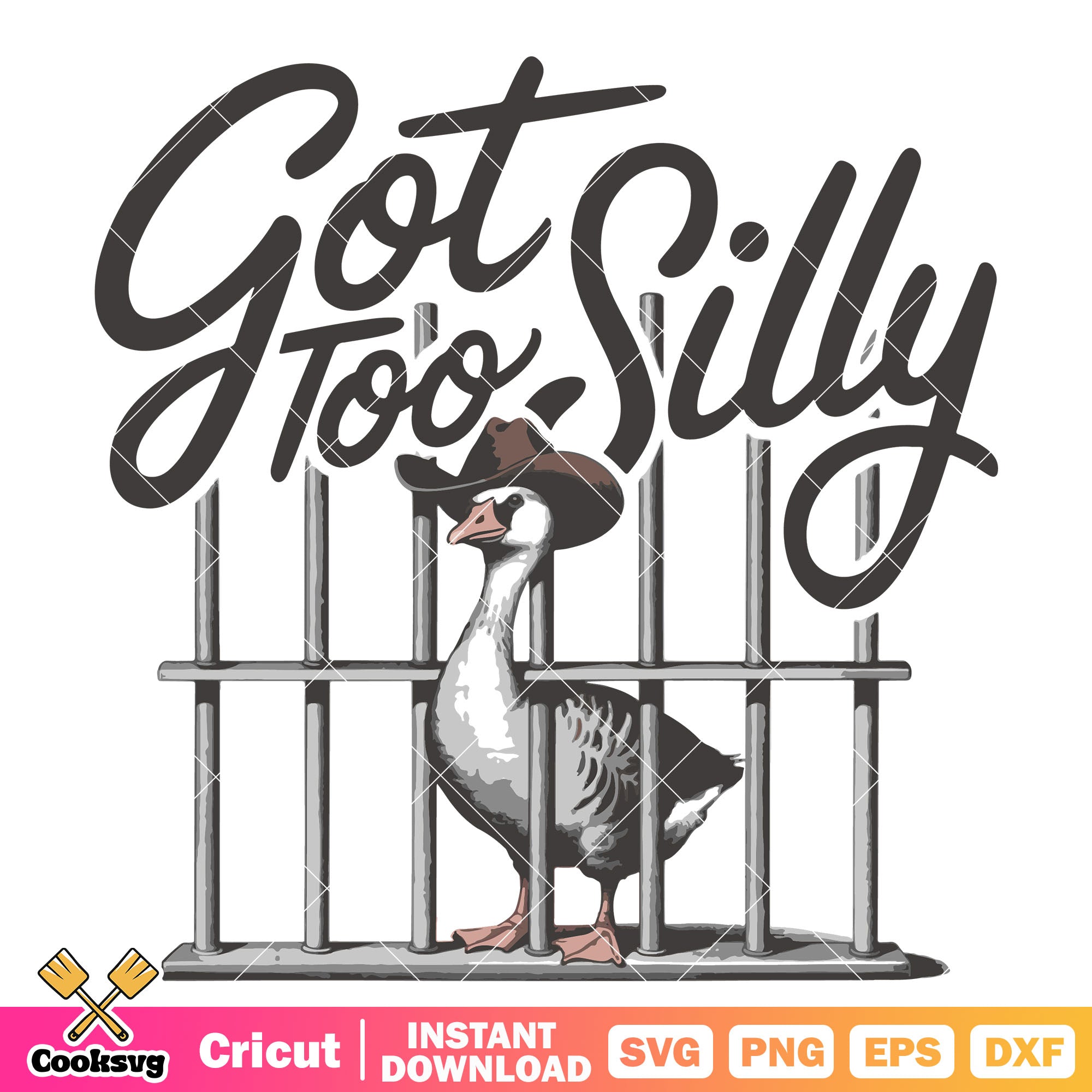 Got too silly goose meme svg file, got too silly svg, silly goose svg ...