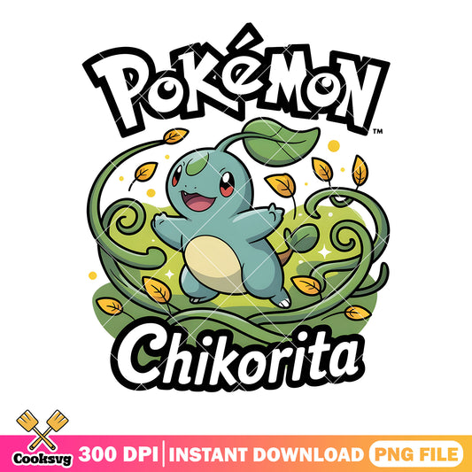 Grass chikarita pokemon png, pokemon movie png, chikorita png