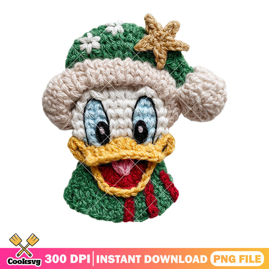 Green donald duck xmas noel png, christmas png, mickey and friends png