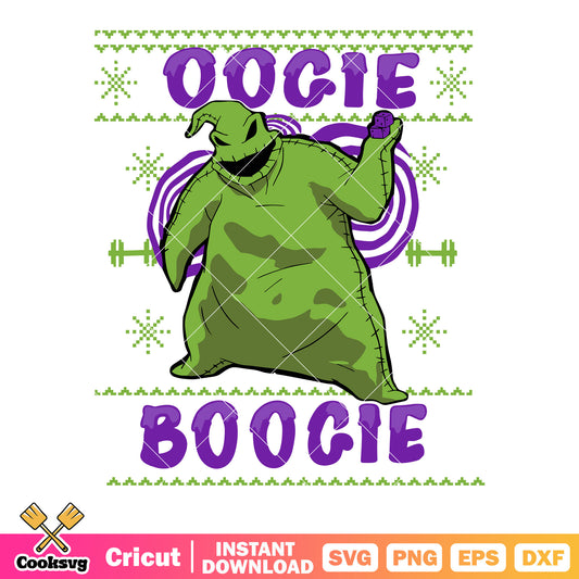 Green monster svg, oogie boogie svg, green snowflake​ svg