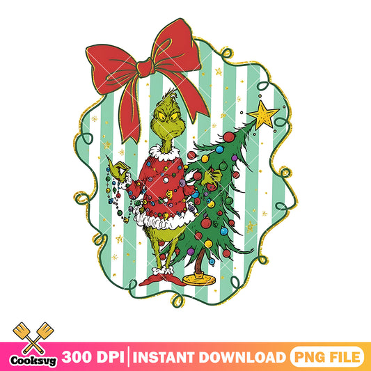 Green monster xmas png, noel png, how grinch stole the christmas png