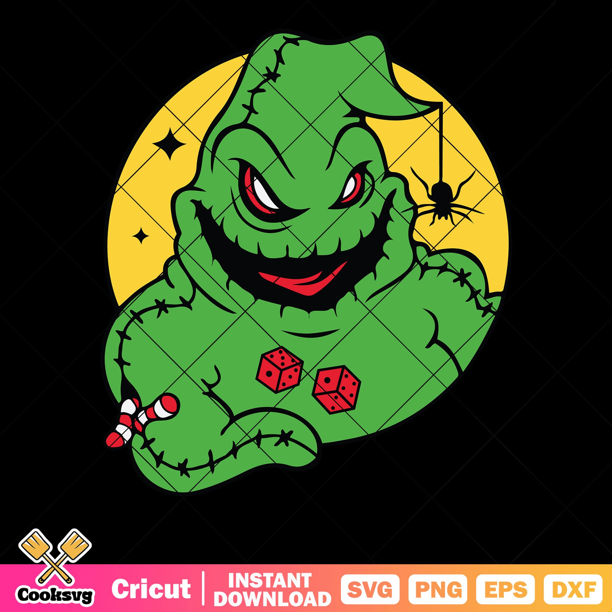 Green mummy red dice svg, scary spider​ svg, starry night svg