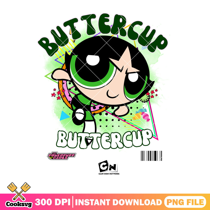 Green powerpuff girls png, buttercup girl png, cartoon network png ...