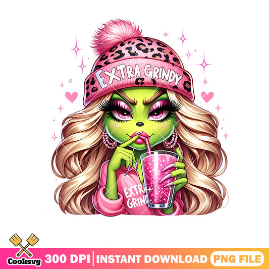 Grinch 3d christmas extra png design