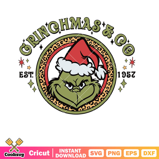 Grinch Christmas And Co 1957 svg, ,merry grinchmas svg, the grinch svg