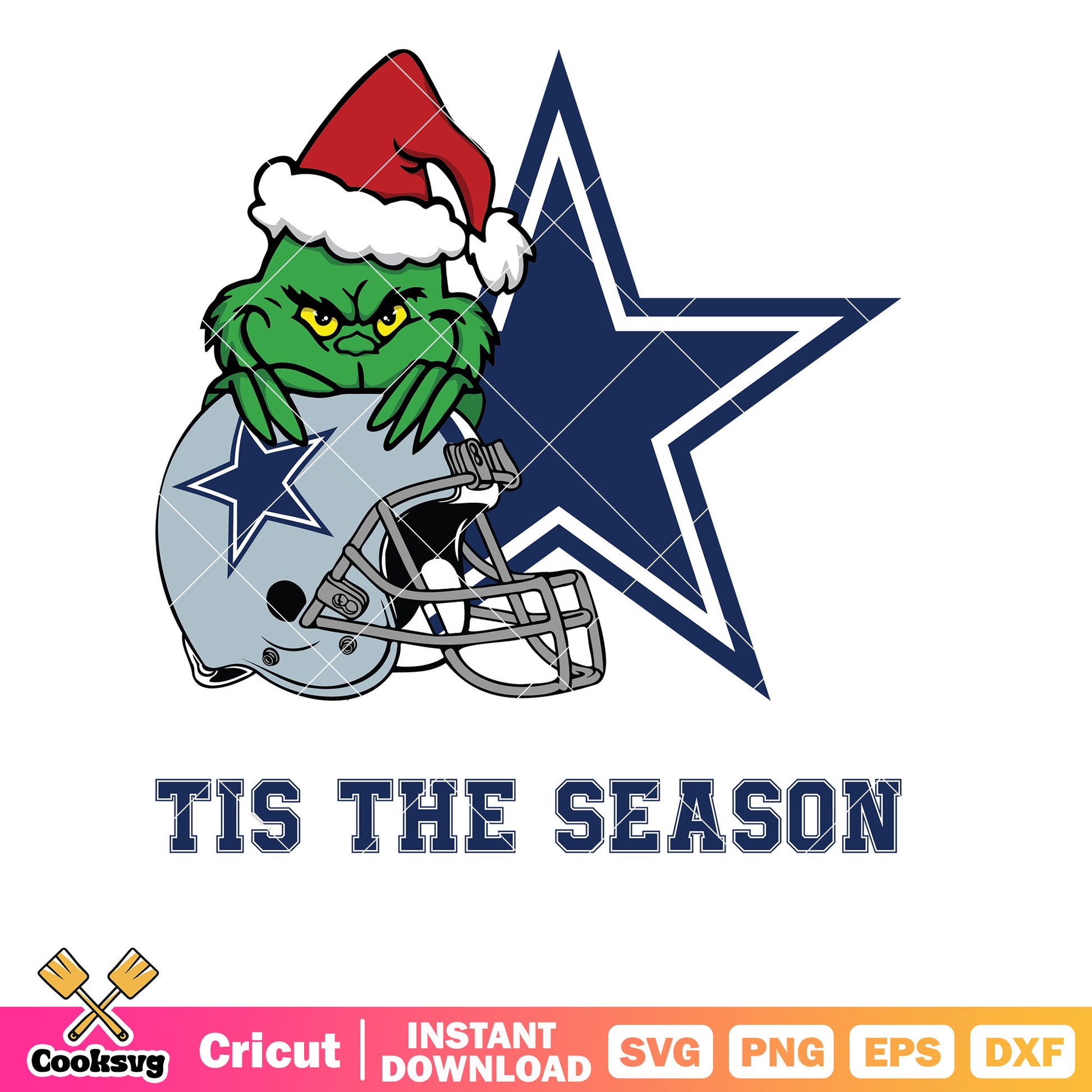 Grinch Cowboys Tis The Season svg, grinch cowboys dallas svg, tis the season svg