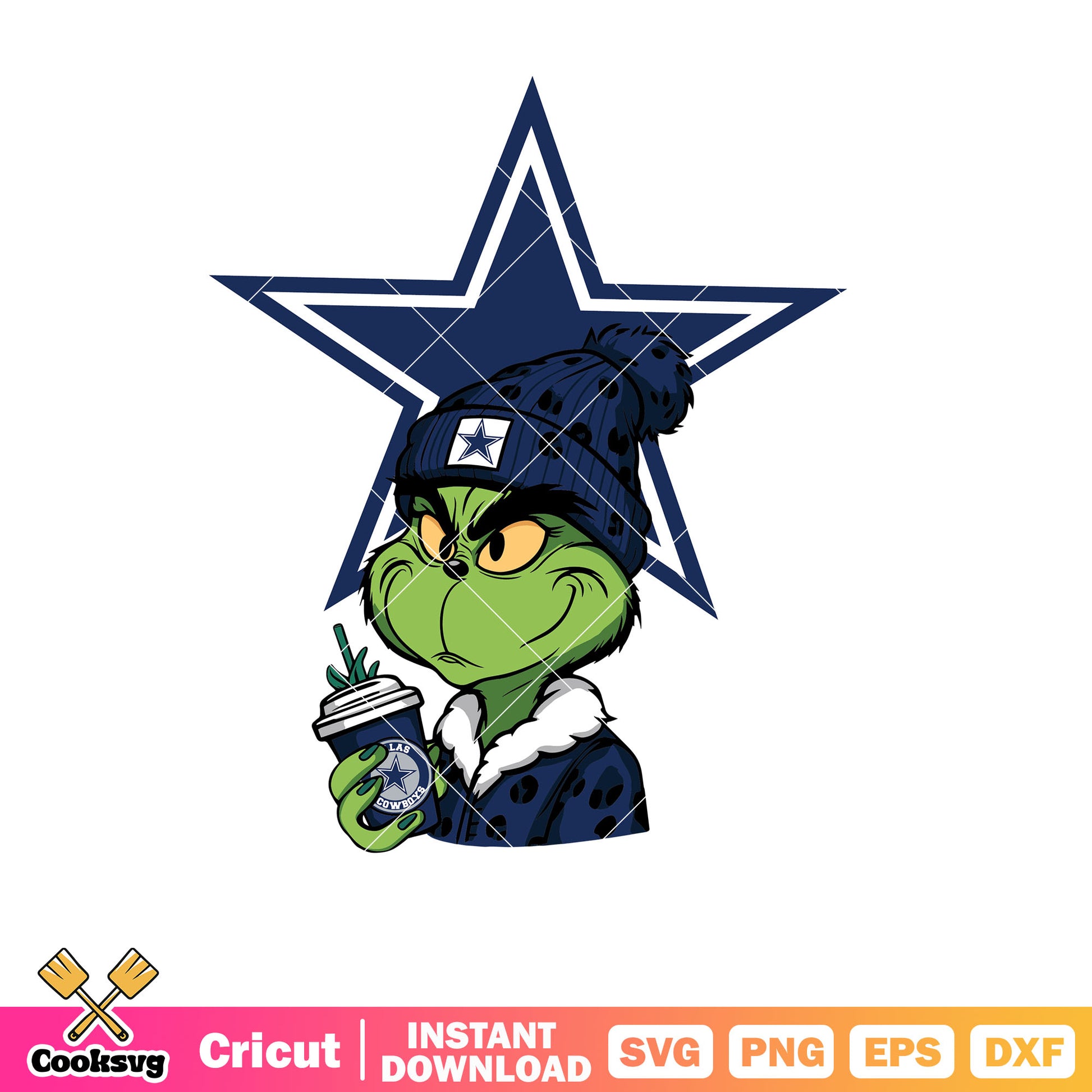 Grinch Dallas Cowboys Svg design, dallas cowboys star svg, grinch dallas cowboys svg