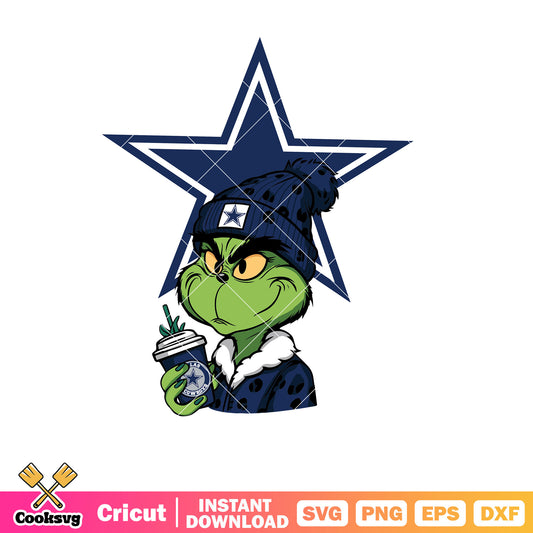 Grinch Dallas Cowboys Svg design, dallas cowboys star svg, grinch dallas cowboys svg