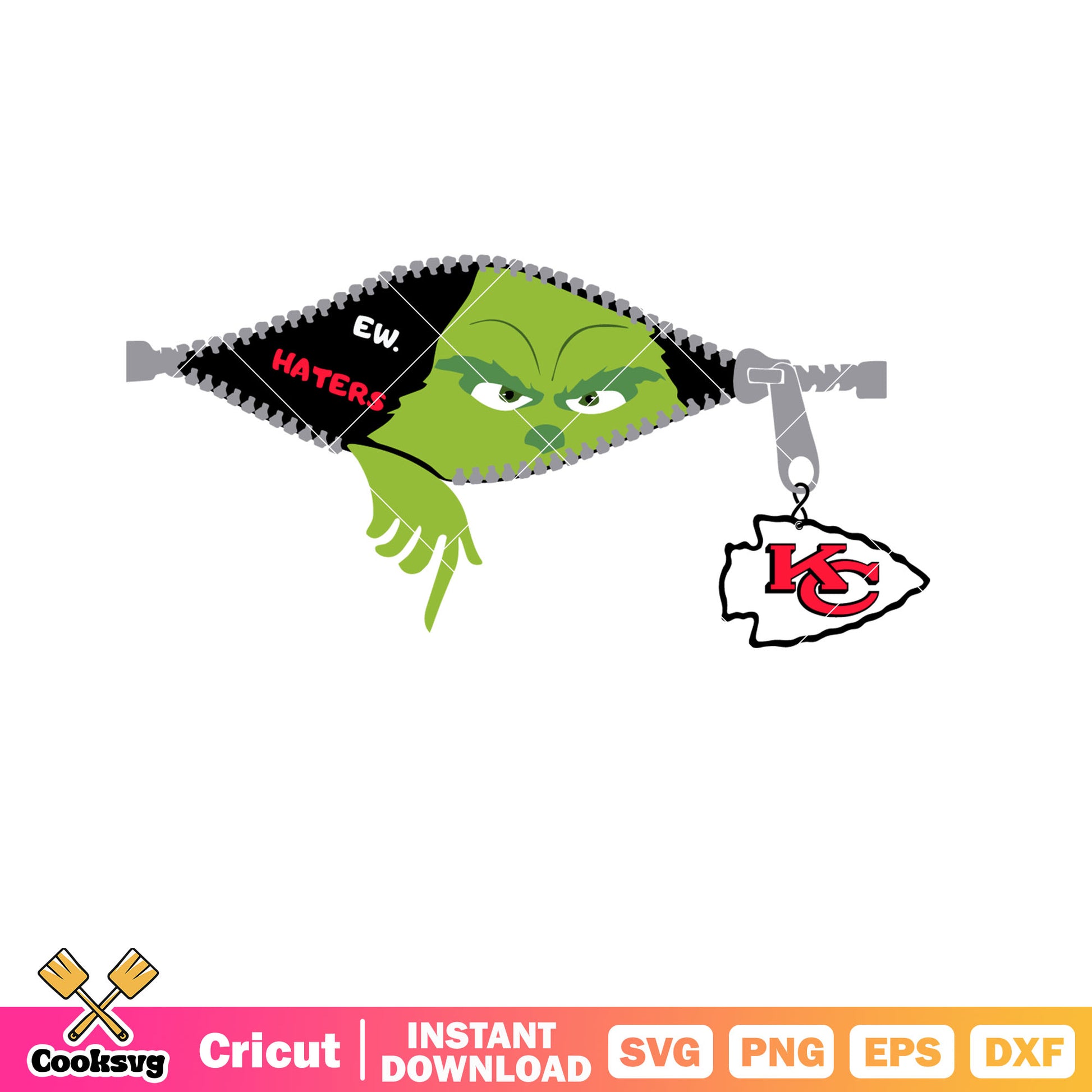 Grinch Ew Haters Kansas City Chiefs svg, grinch ew people svg