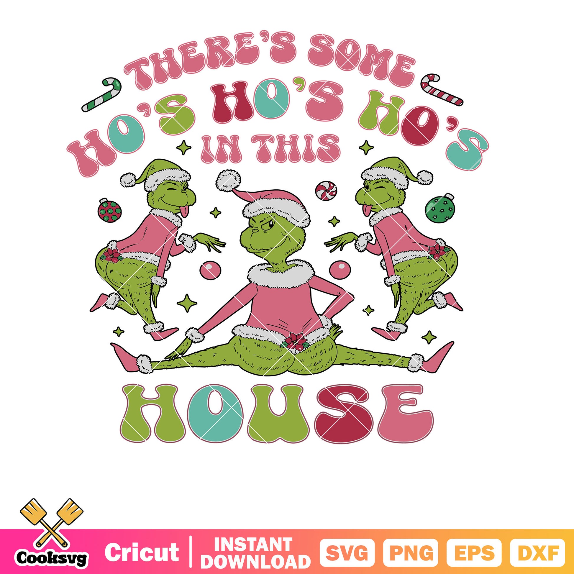 Grinch Ho Ho Ho In This House svg, merry christmas hohoho svg