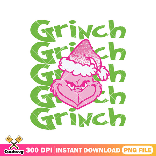 Grinch Pink Christmas Santa Claus Hat png, santa claus hat png, grinch and santa png