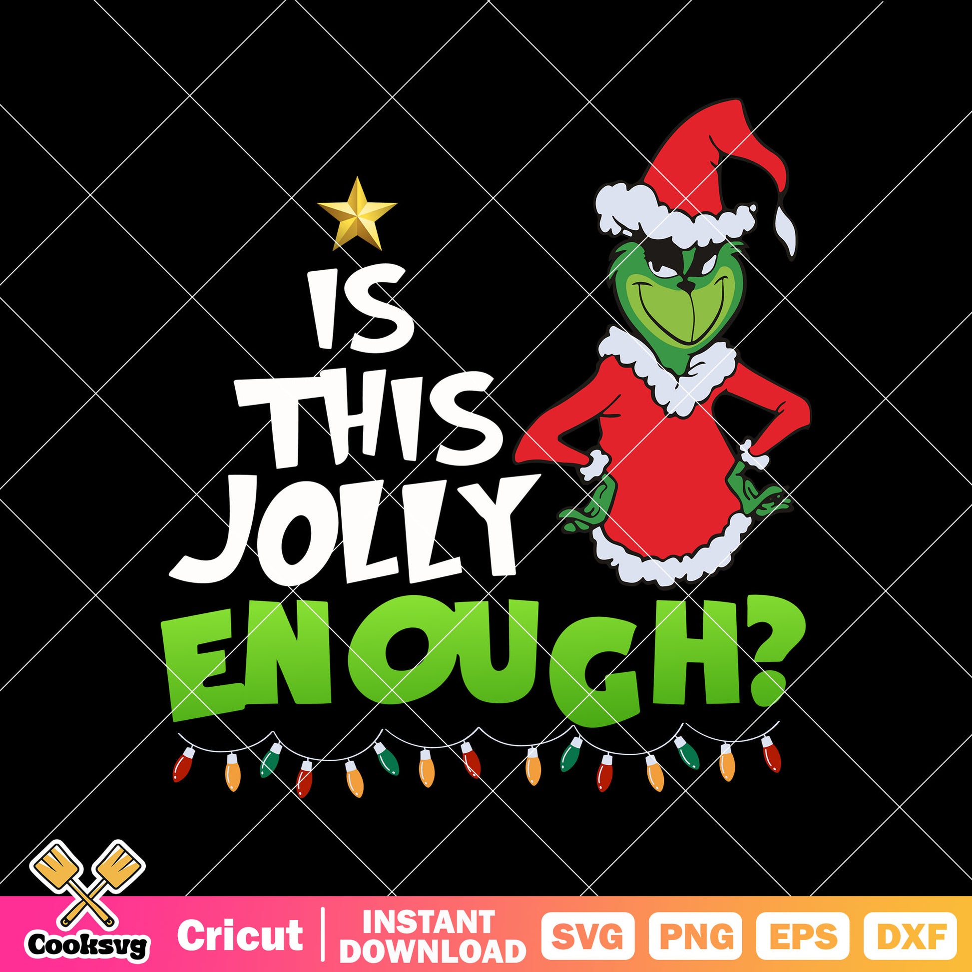 Grinch Santa Is This Jolly Enough svg, is this jolly enough​ svg, the grinch svg