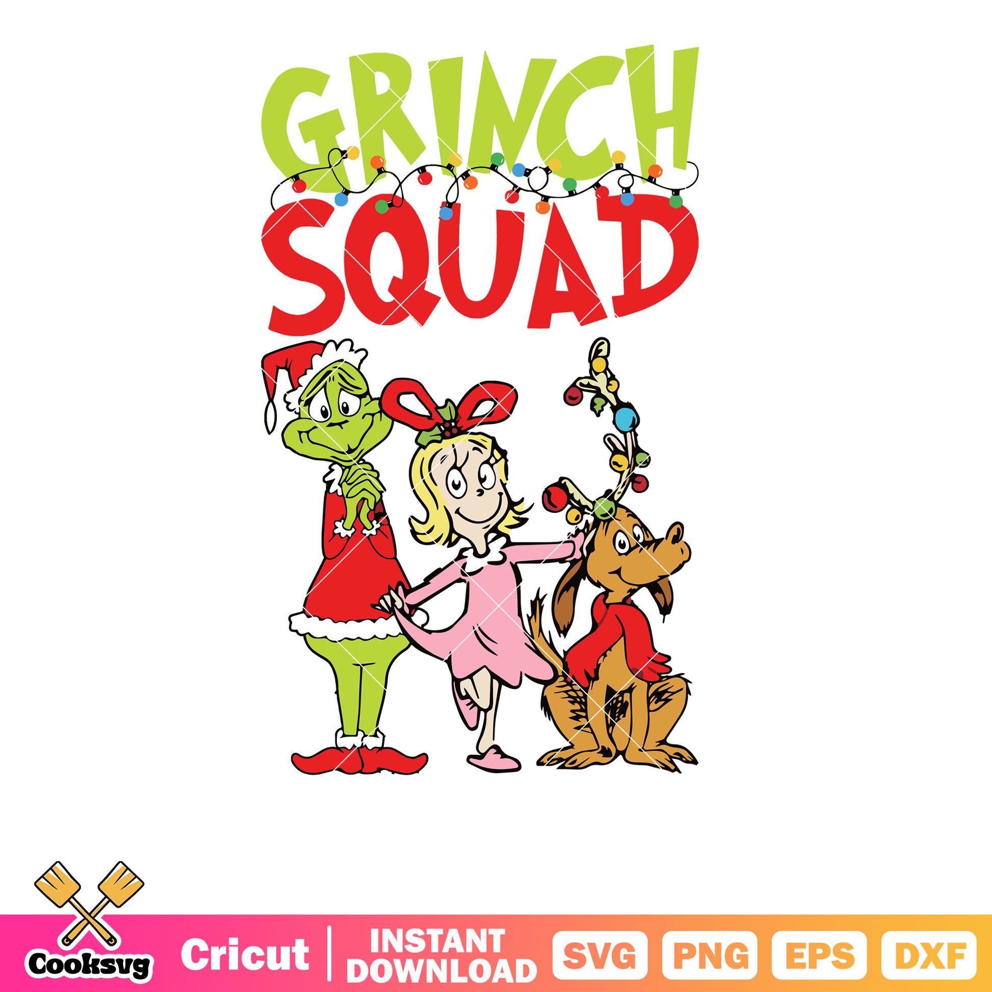 Grinch Squad Christmas Friends svg, grinch squad svg, grinch friends svg