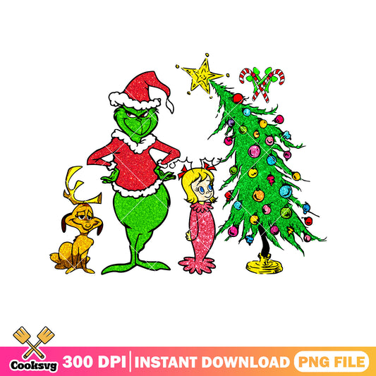 Grinch and friends christmas tree png