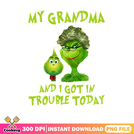 Grinch and his grandma christmas png