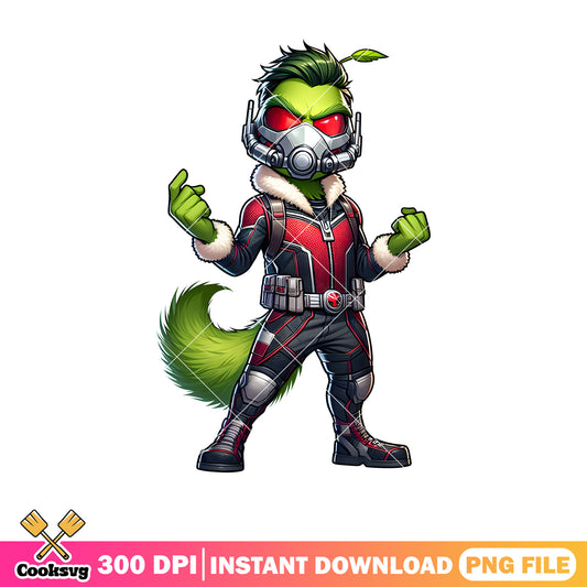 Grinch ant man christmas png