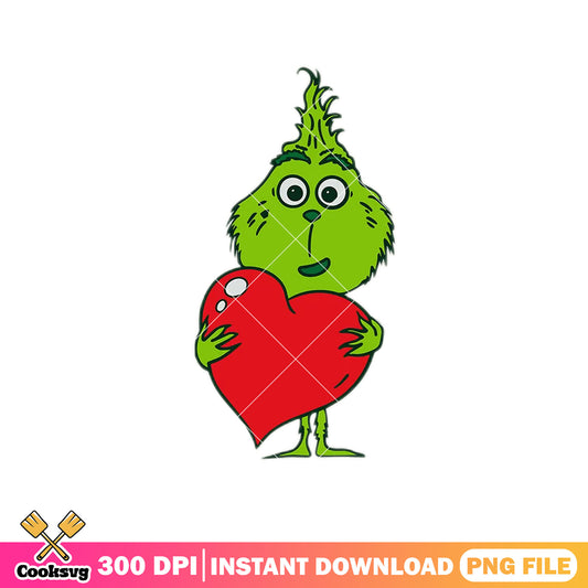 Grinch baby and heart png