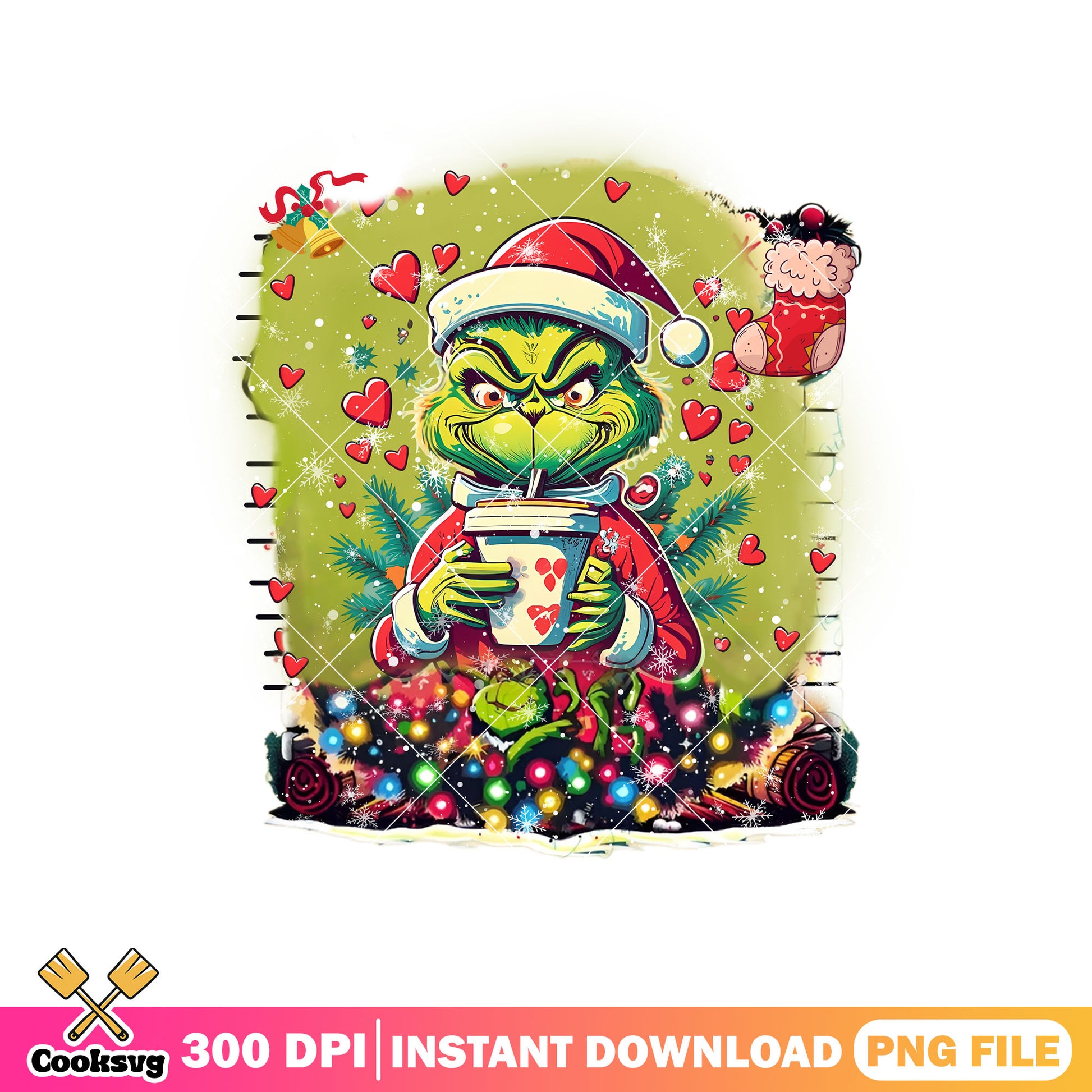 Grinch christmas love coffee png, grinch before coffee​ png, grinch coffee cup​ png