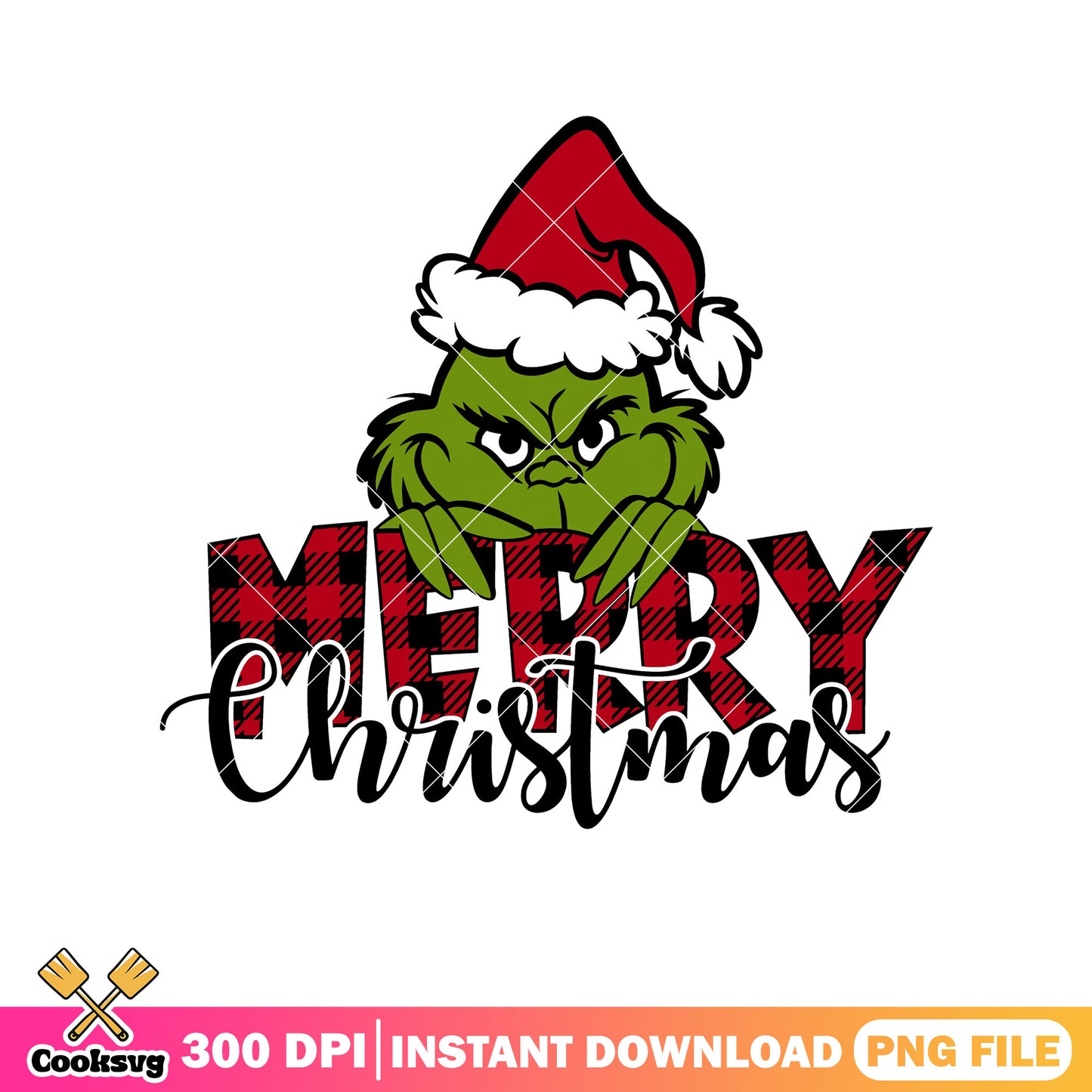 Grinch christmas santa hat png design, grinch santa costume​ png